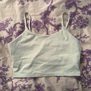 Gently worn, baby blue sports bra! Cute on its own or under a t-shirt!